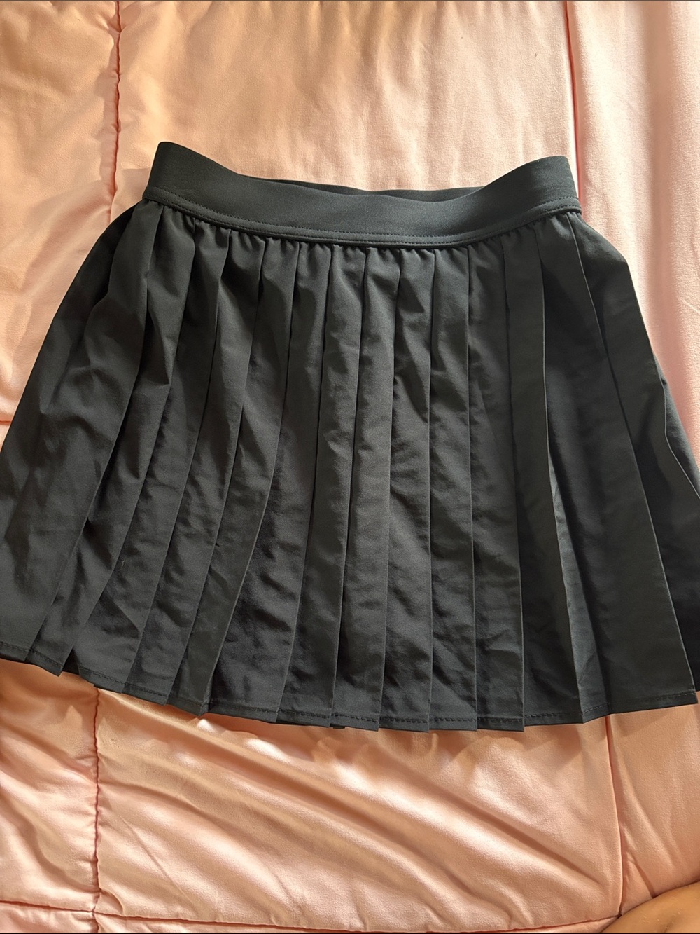 No Boundaries Black Pleated Mini Skirt